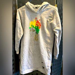 Women’s Jolie and Joy Sweater Tunic Hoodie Size L